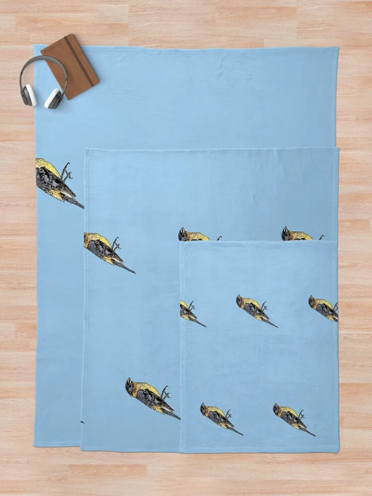 Черное одеяло Grosbeak черное альтернативное дизайнерское многофункциональные