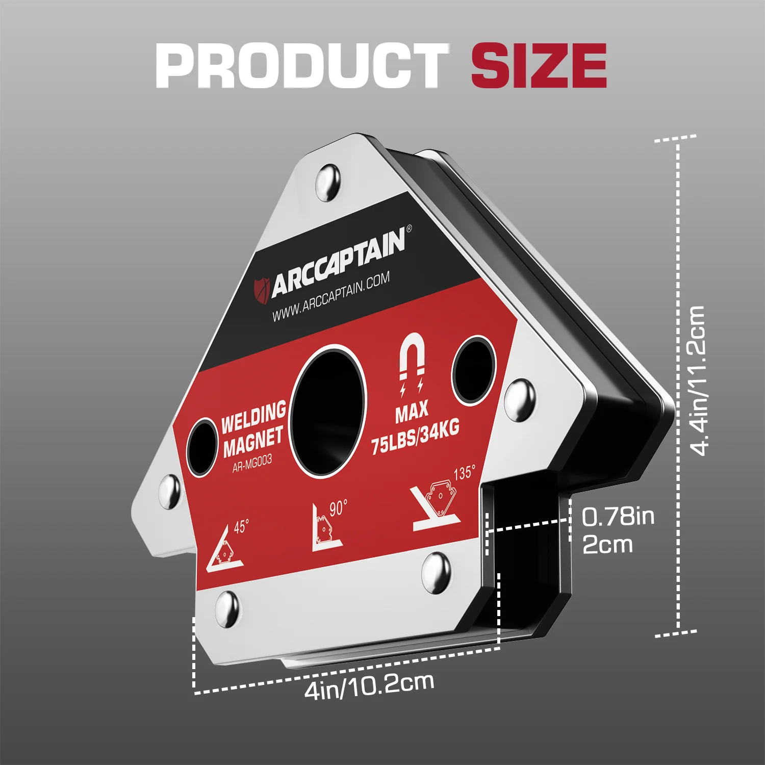 ARCCAPTAIN Сварочные магнитные сварочные держатели Угловая припойная стрелка Магнит