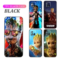guardians of the galaxy hero groot phone case for realme q3s gt q3 c21y c20 c21 v15 x7 v3 v5 x50 q2 c17 c12 c11 pro 5g tpu cover