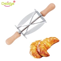 croissant bread maker mold stainless steel rolling dough cutter cake decorating tools kitchen accessories