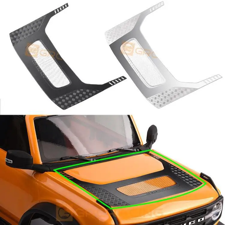 Для Grc Trax Trx4 92076-4 Bronco капот из нержавеющей стали декоративный лист/защитная