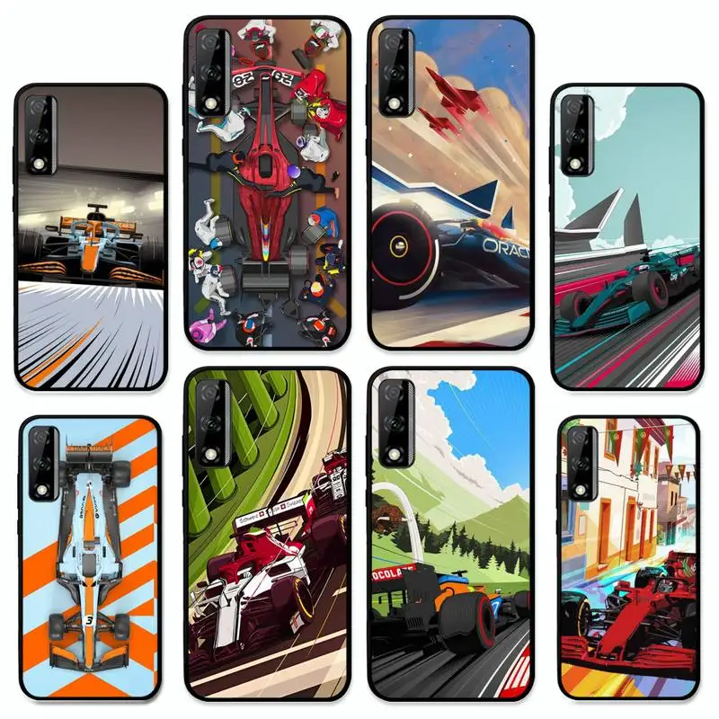 

Racing Circuit Phone Case for Huawei Y 6 9 7 5 8s prime 2019 2018 enjoy 7 plus