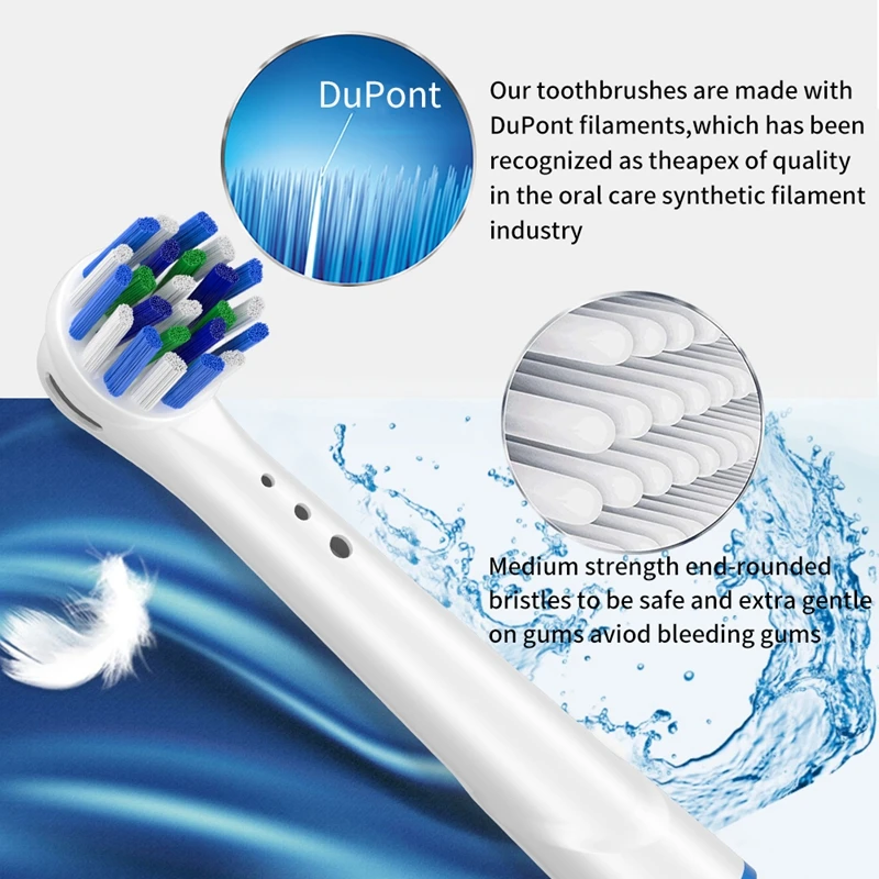 4/8PCS Sonic Electric Brush Heads For Oral B Toothbrushes Fit Advance Power/Pro Health/Triumph/Vitality Precision Clean |