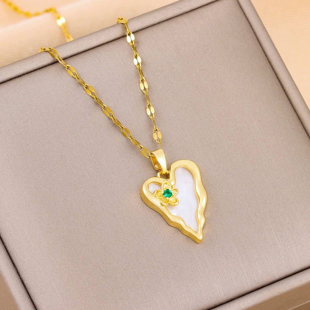 Модное ожерелье в форме сердца с подвеской для женщин модный аксессуар из