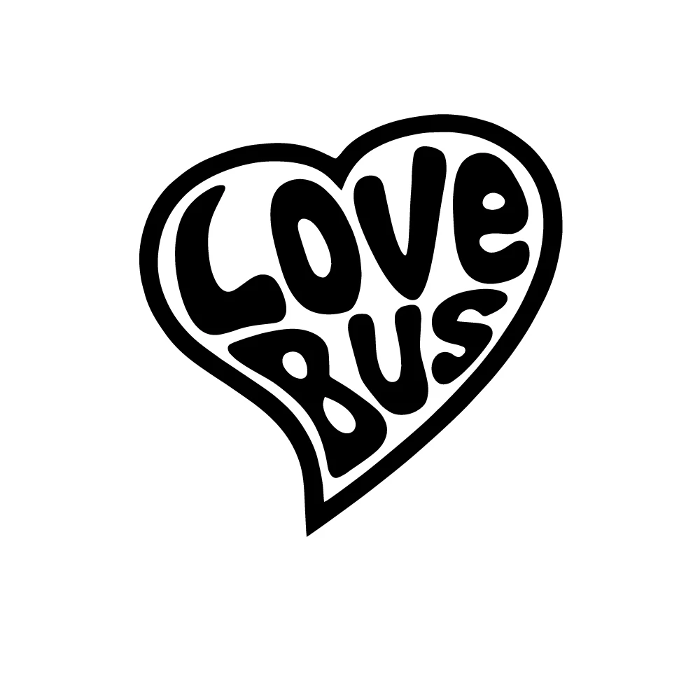 

Автомобильная наклейка Love Bus, интересная наклейка, водонепроницаемые солнцезащитные автомобильные аксессуары, украшение для мотоциклов, ...