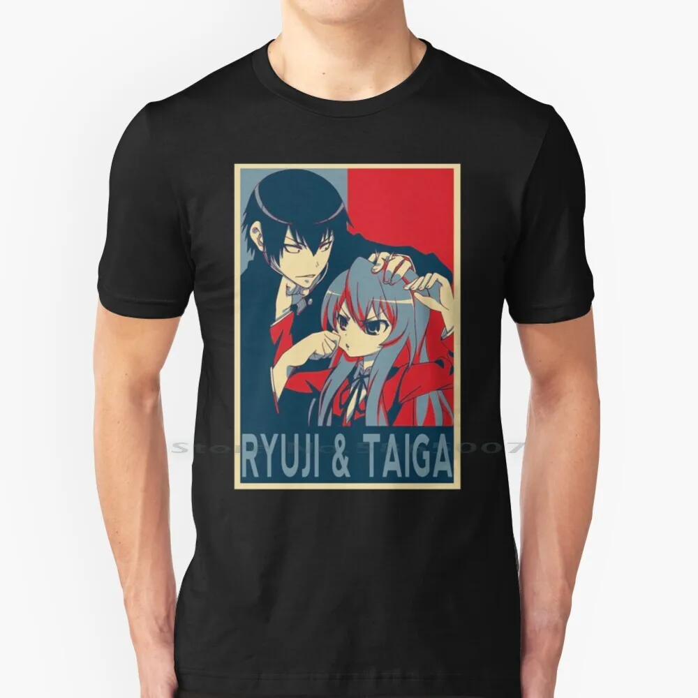 

Футболка с надписью «Hope Style Toradora», «Ryuji & Taiga», 100% хлопок, аниме атака на титанов, война бесконечности, отбеливатель, карточка Сакура