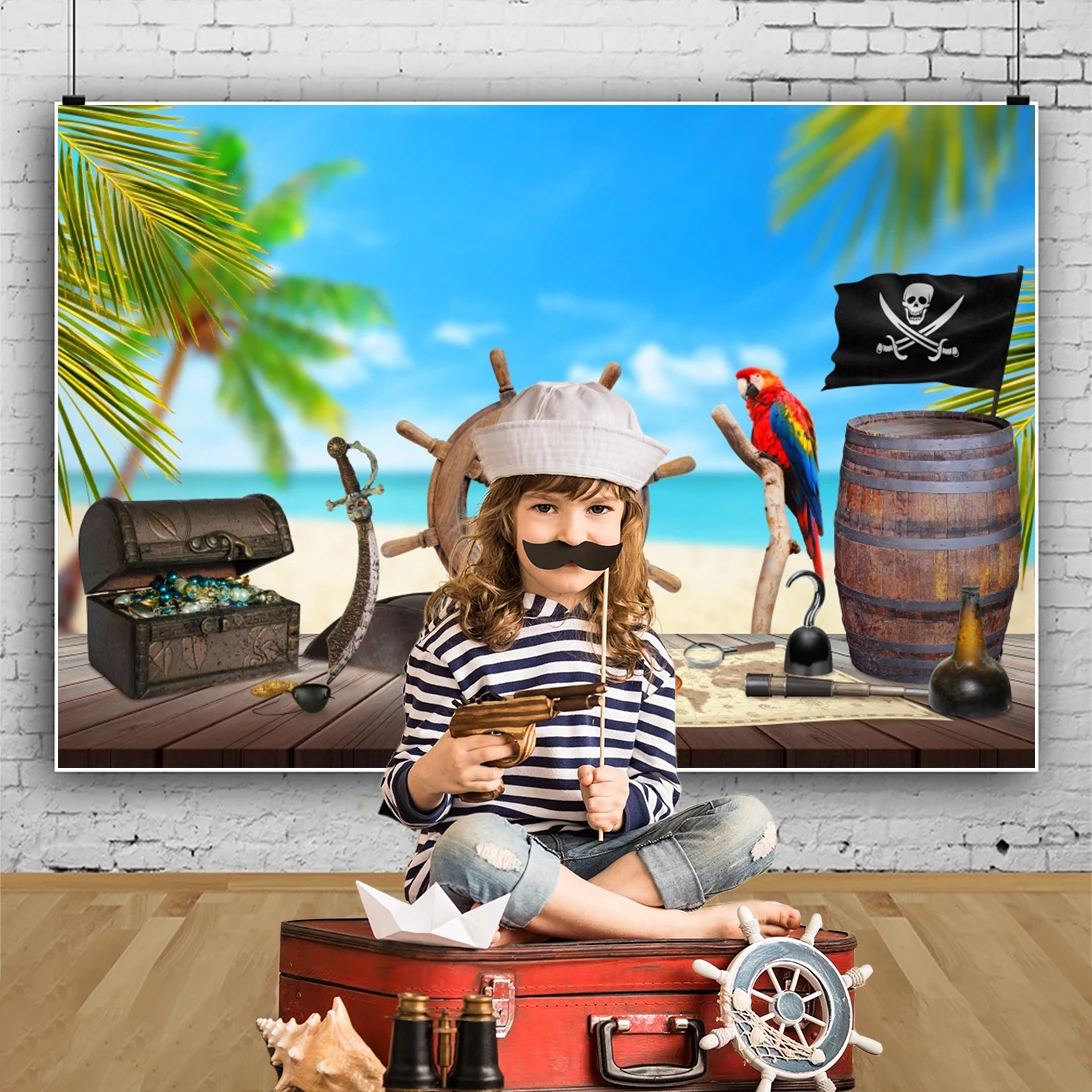 Карта мира с пиратским старым сокровищами для детских фотографий на день