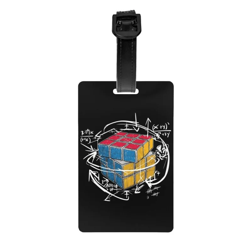 

Графические этикетки для чемодана для учеников математики