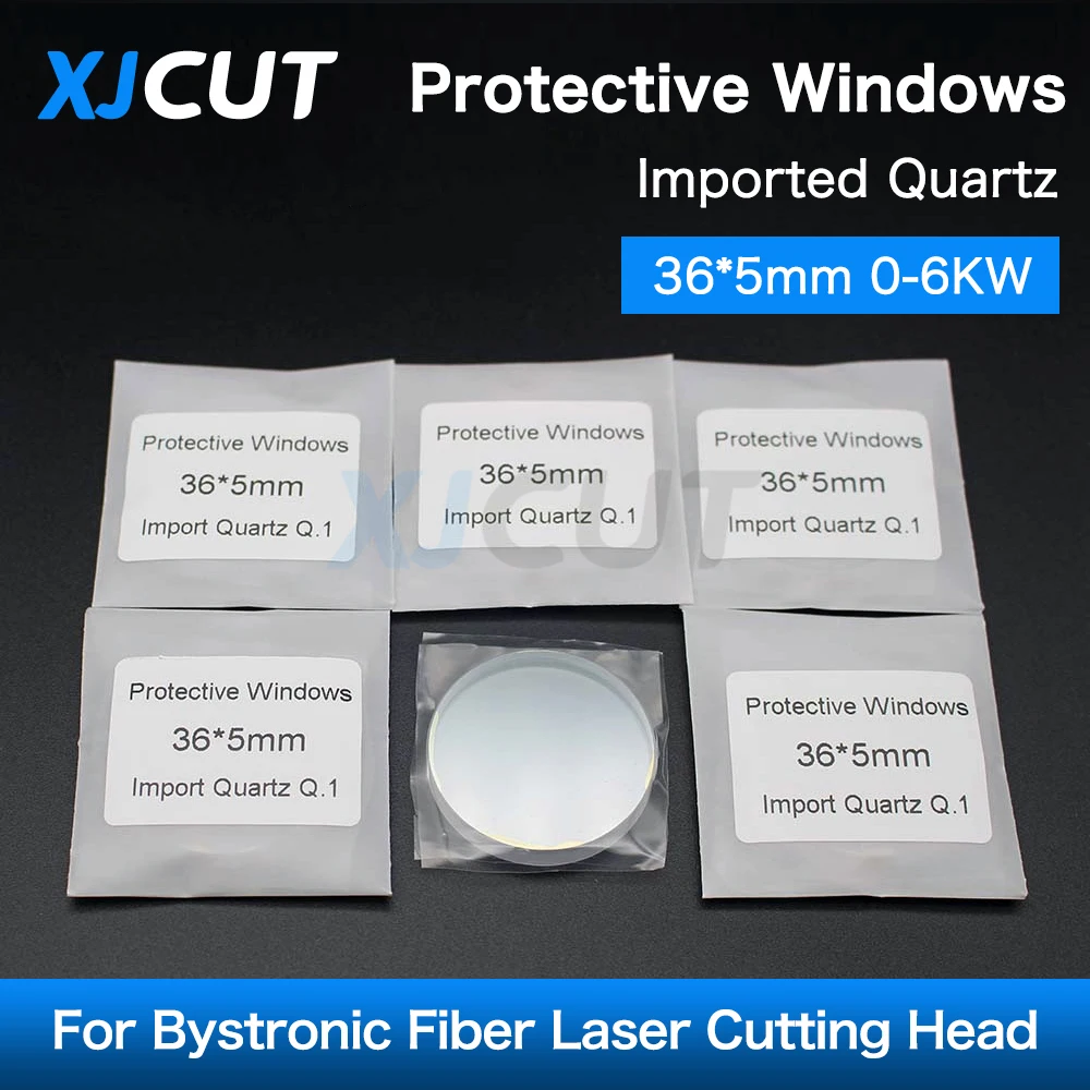 

XJCUT Fiber Laser Protective Windows/Lens 36*5mm 10045746 for High Power Bystronic/Nukon/Highyag IPG Fiber Laser Machine