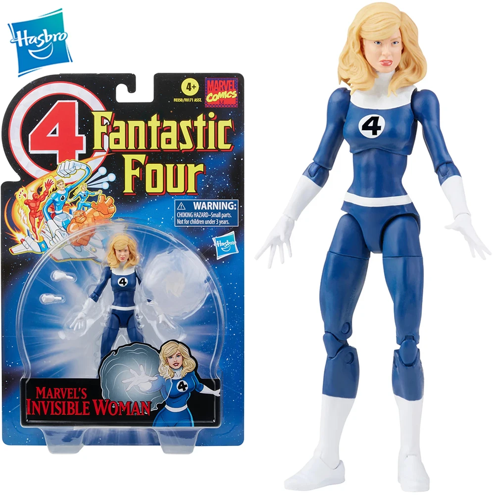 

Original Hasbro Marvel Legends Series Retro Fantastic Four Invisible Woman 6-Inch 1/12 Action Figure Collectible Model F0350