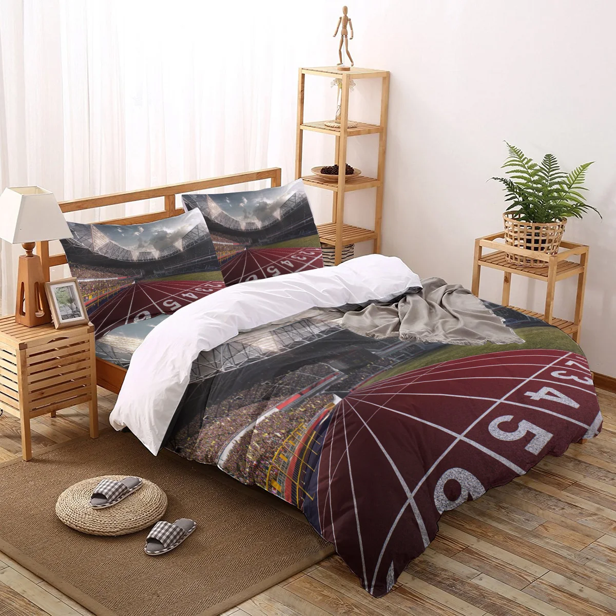 

Race Track Sky Fence Comforter Bedding Sets Bed Linen Home Textile Bedroom Sheets Duvet Cover