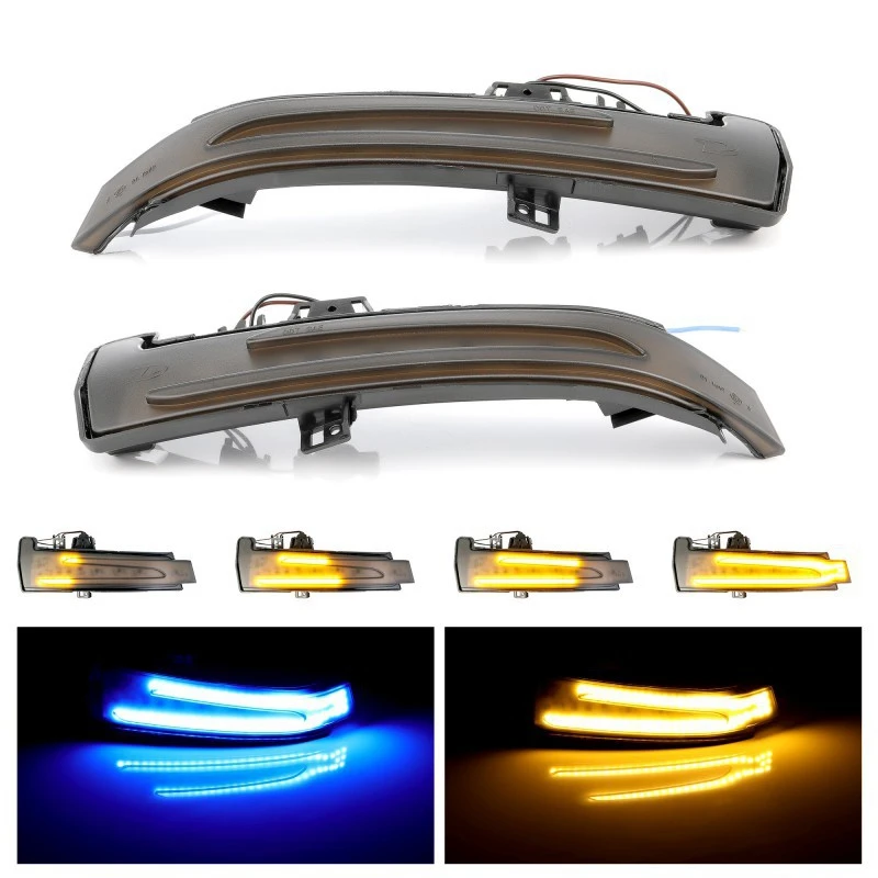 

Car Rearview Mirror LED Dynamic Turn Signal Light Indicator Blinker for Mercedes-Benz a B S C E GLA GLK W176 W246 W204