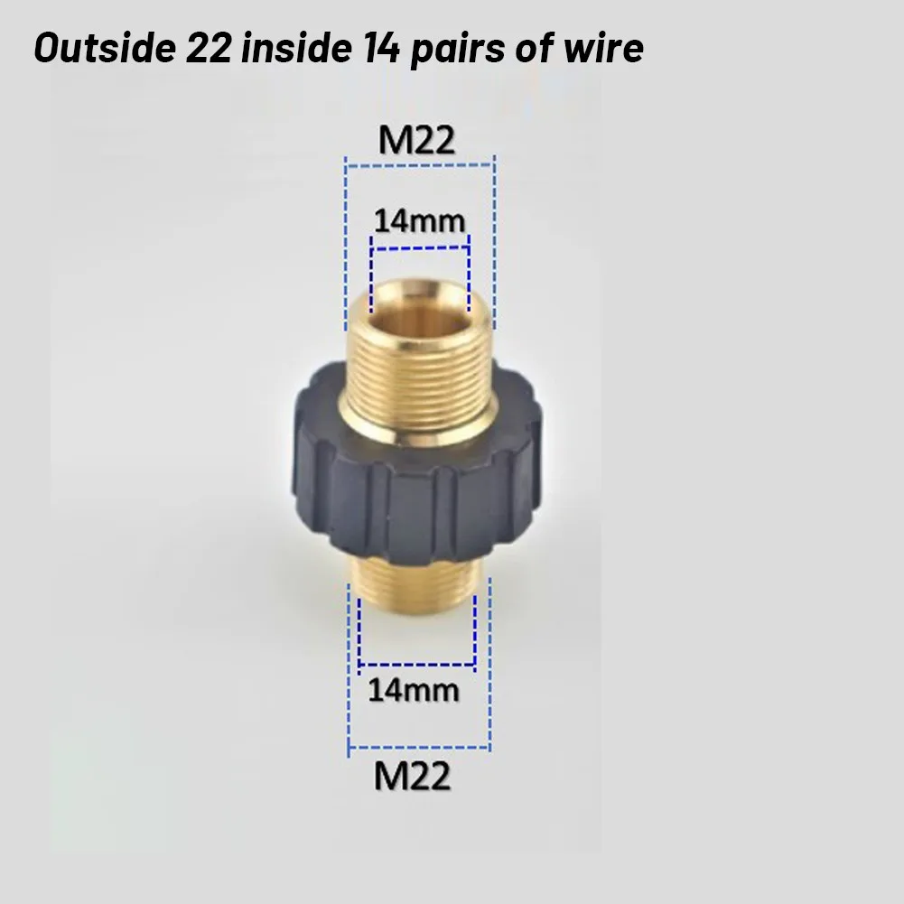 

Cleaner Adapters Gold High Pressure M22*1.5 Replace 14-Hole To 15-Hole