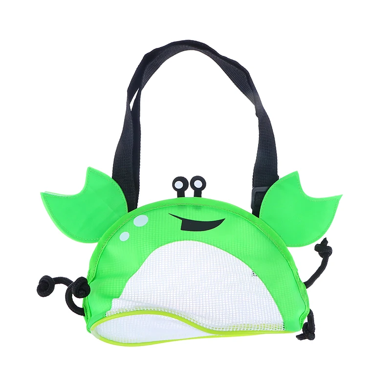 Children's Beach Bag Toy Bag Big Crab Outdoor Shell Color Mesh Shell Bag Beach Toy Storage Backpack