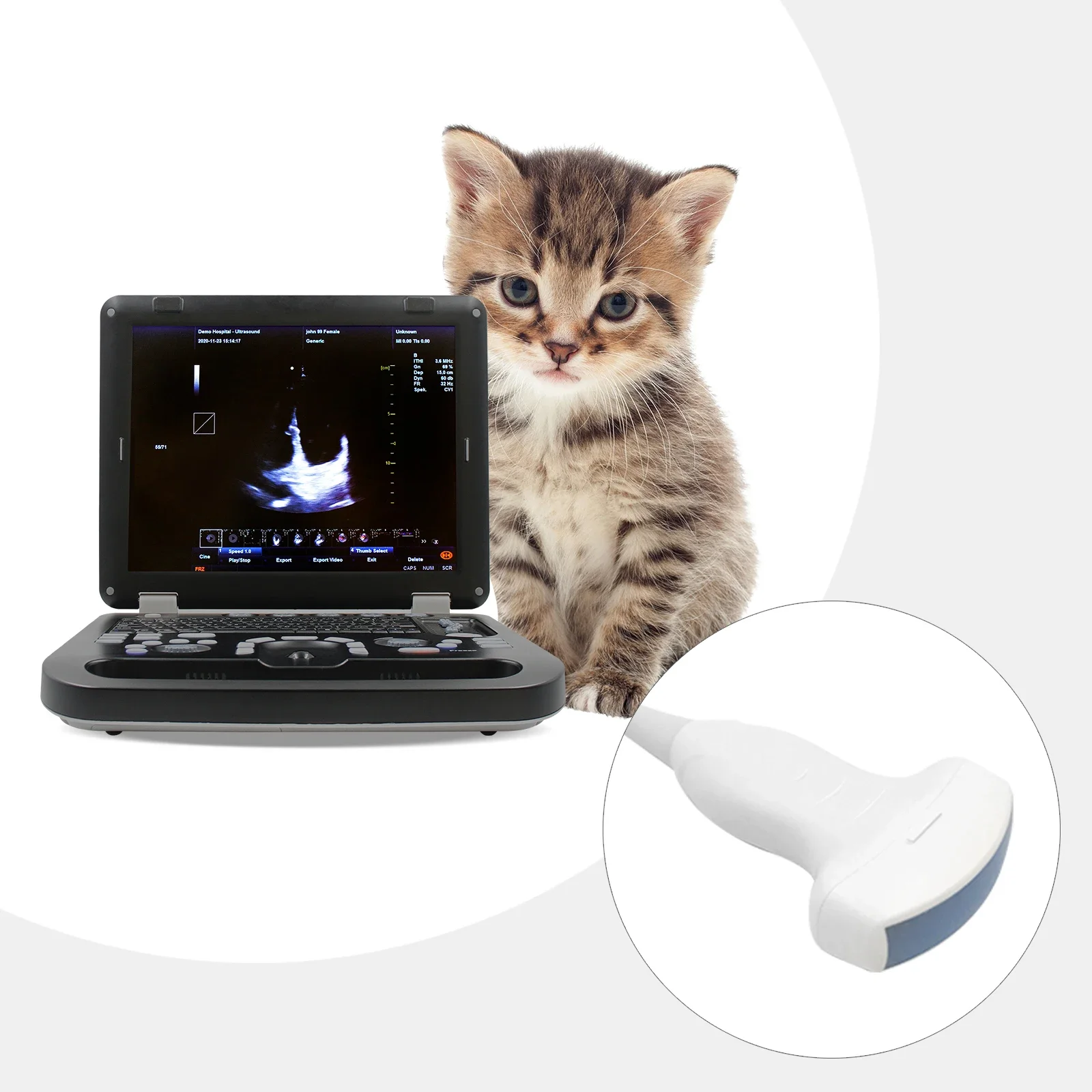 CONTEC CMS1700A-VET Цветной Допплер ветеринарная ультразвуковая сонография