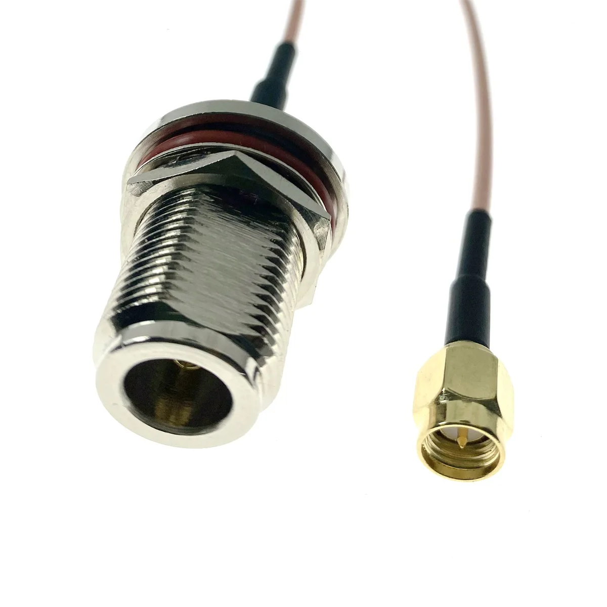 

RG316 SMA male plug to N Type Female Bulkhead 50 Ohm RF Coax Extension Cable Pigtail Coaxial