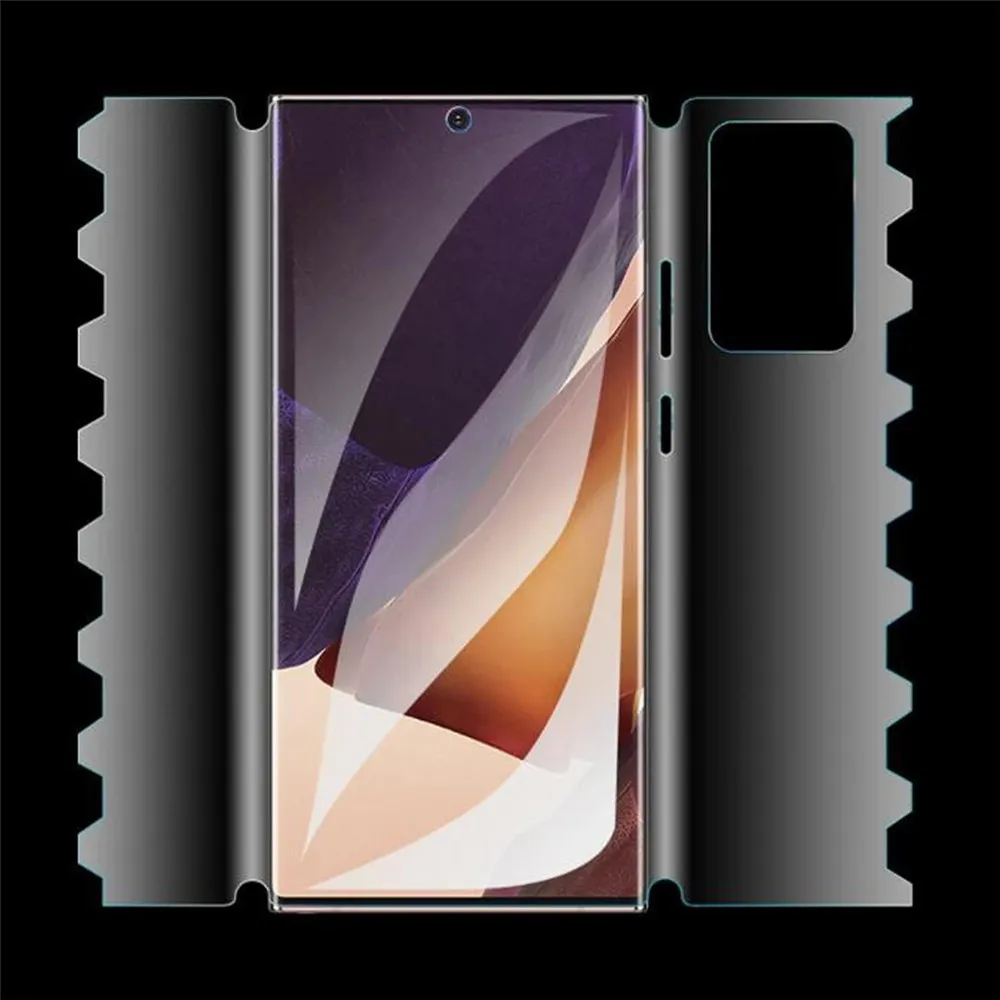 

360 Full Curved Hydrogel Film For Samsung Galaxy S22 Ultra S21 Plus S20 FE Note 20 S8 Cover Butterfly Soft Screen Protector