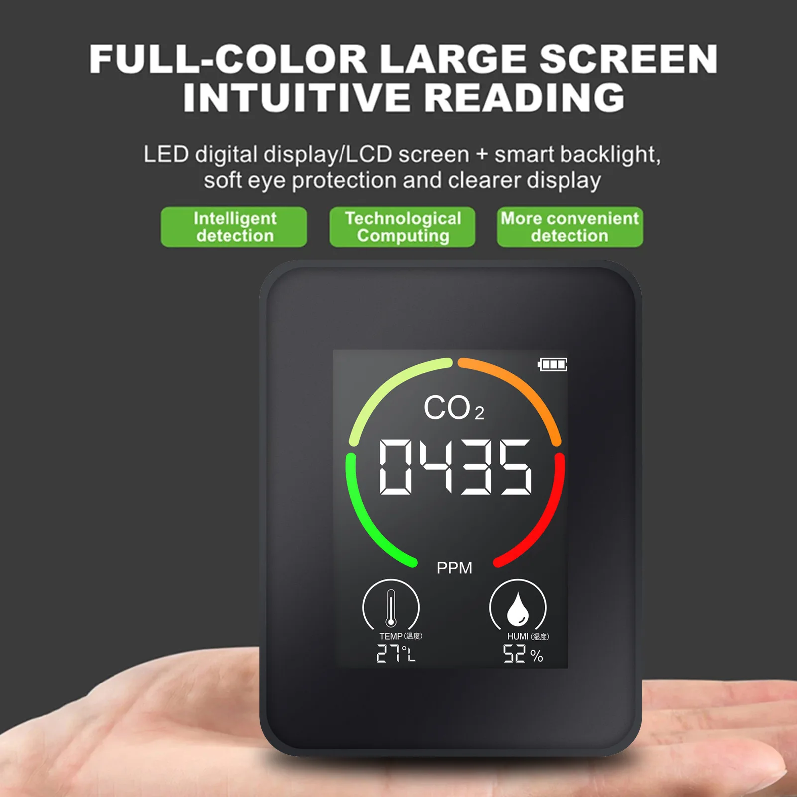 

Far infrared carbon dioxide detector air quality monitor CO2 air detector