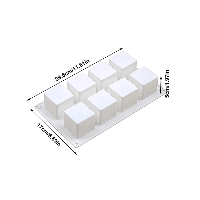 Новая 8-полостная стандартная силиконовая форма для украшения тортов своими