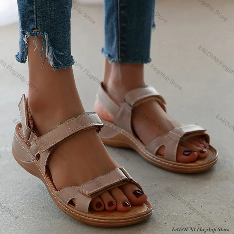 Women Sandals Summer Open Toe Female Shoes Breathable Women's Sandals Lightweight Casual Non-Slip Shoes Sandalias De Mujer