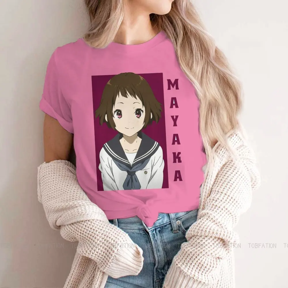 

Модные футболки Mayaka Hyouka Girl 4XL Harajuku, тканевые топы, футболка большого размера с круглым вырезом