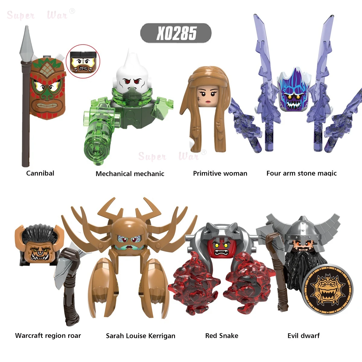 

Single GAME Fighter model Action Figures accessories Building Blocks toys for children Series-065 X0283 X0285 XH1491 XH1492