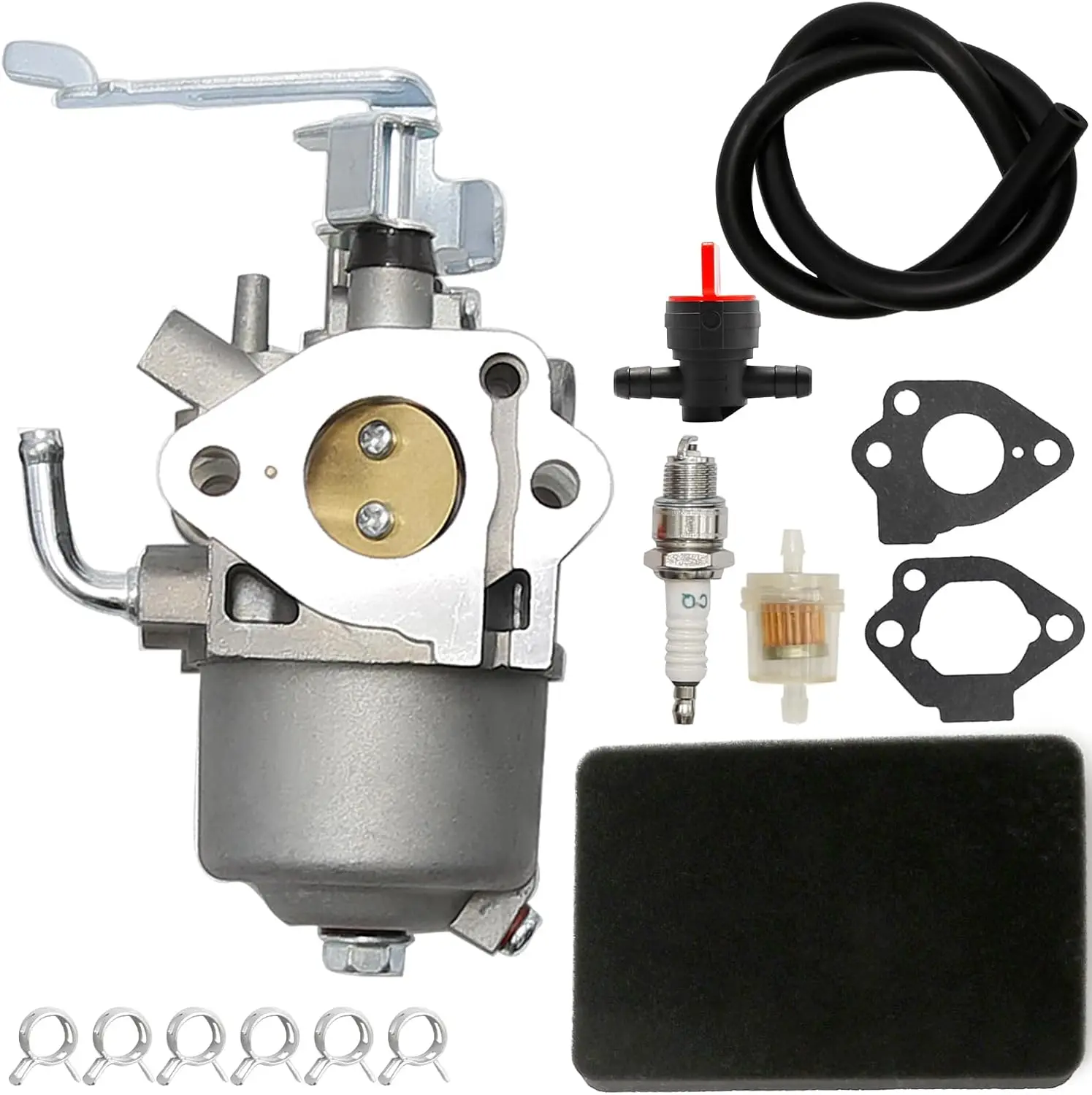 Фото Карбюратор EX30 для замены карбюратора Subaru Robin Engine Mikuni RGX4800 RGN5100, аналог 279-62364-10, с топливным шлангом и клапаном №1