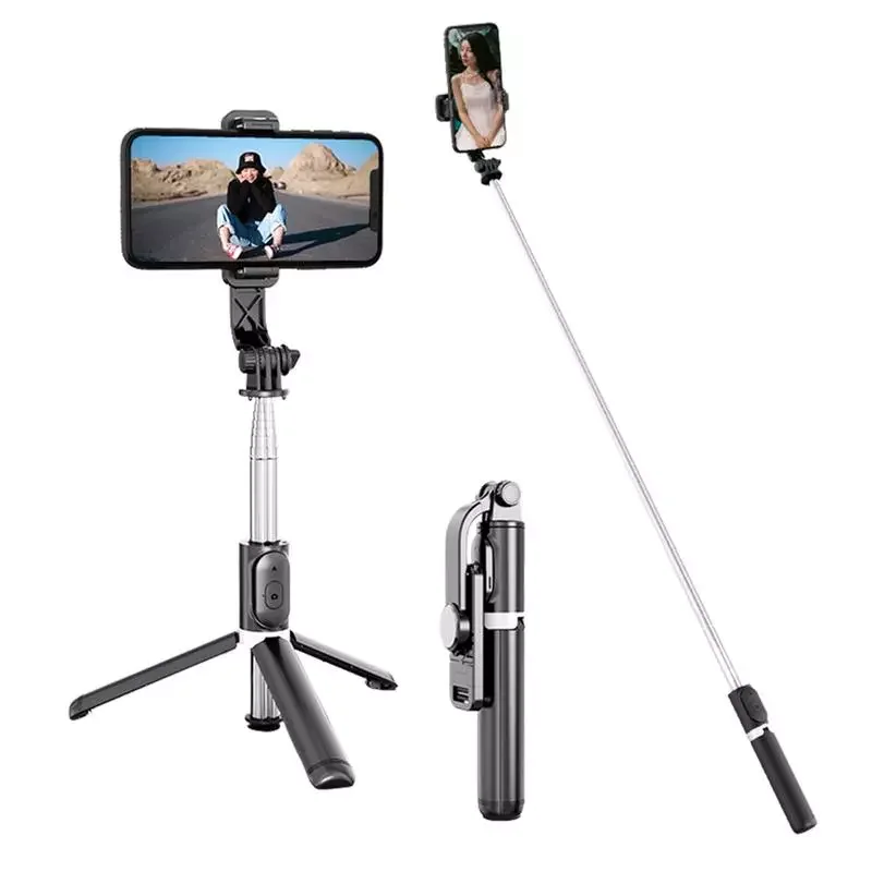 

Selfie Stick Tripod With Wireless Remote Mini Extendable Selfie Stick Stand 360 Degree Rotation Stand Holder For