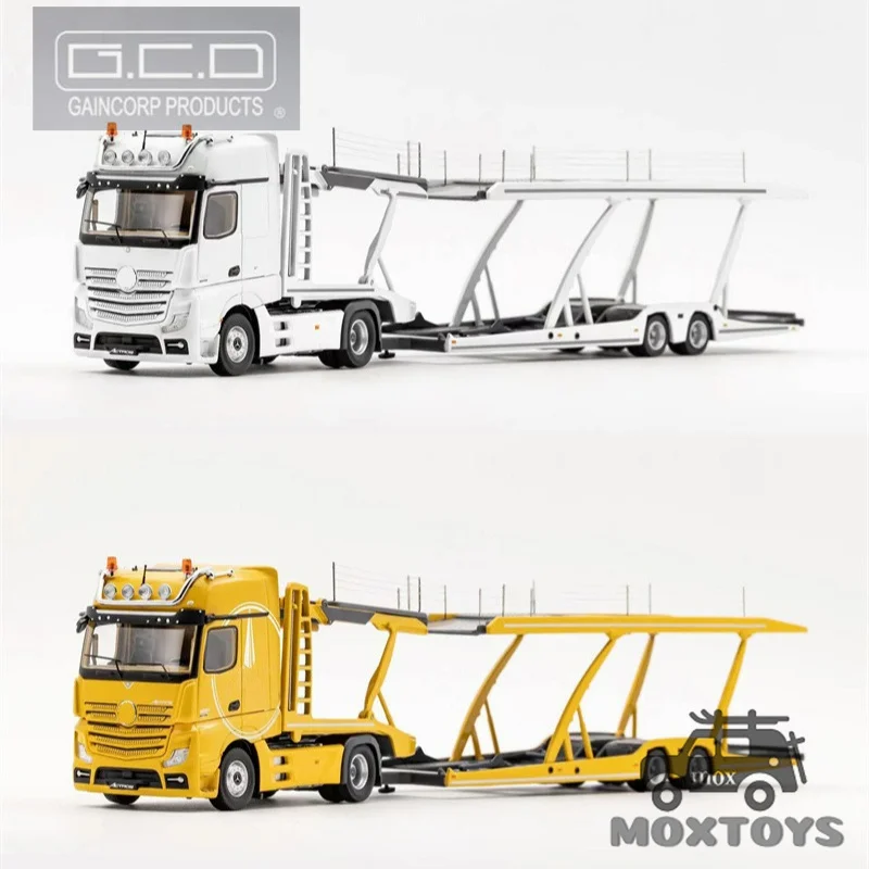 GCD 1:64 Actros двухэтажный прицеп LHD литая под давлением модель автомобиля