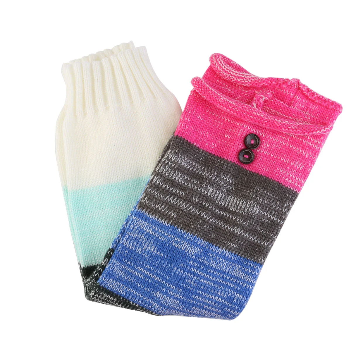 

1 пара, теплые вязаные цветные леггинсы на пуговицах