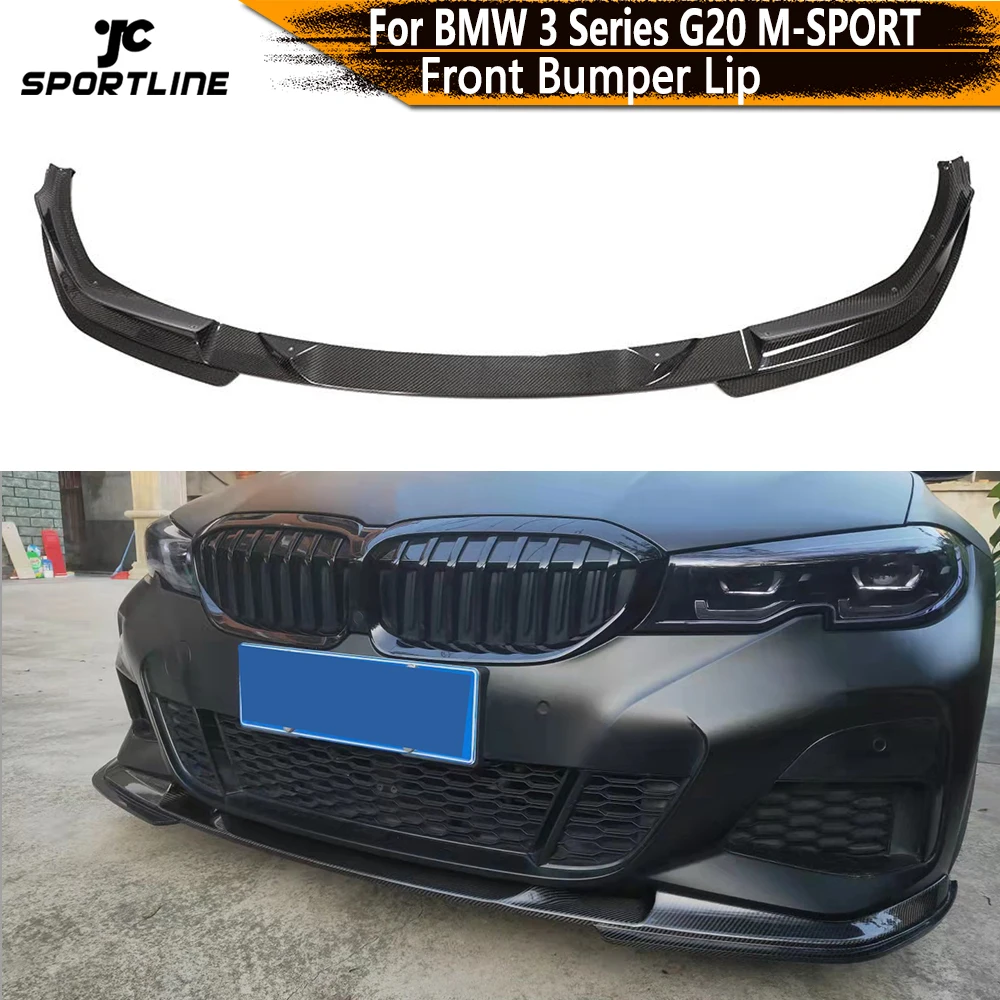 Передняя губа для BMW 3 серии G20 M-SPORT 320i 335i передний бампер из углеродного волокна