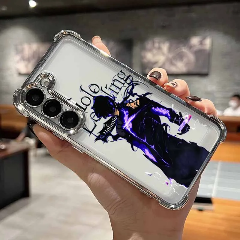 Фото Чехол Anime S-olo l-eveling для Samsung S25 Edge S24 S23 S22 S21 S20 Note 20 Ultra Plus Lite с покрытием и защитой от падения №2