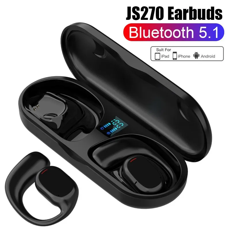 

JS270 TWS Air Pro Fone Bluetooth Earphones with Mic LED Earbuds Wireless Bluetooth Headset Ear Hook Wireless Headphones Hot Sale