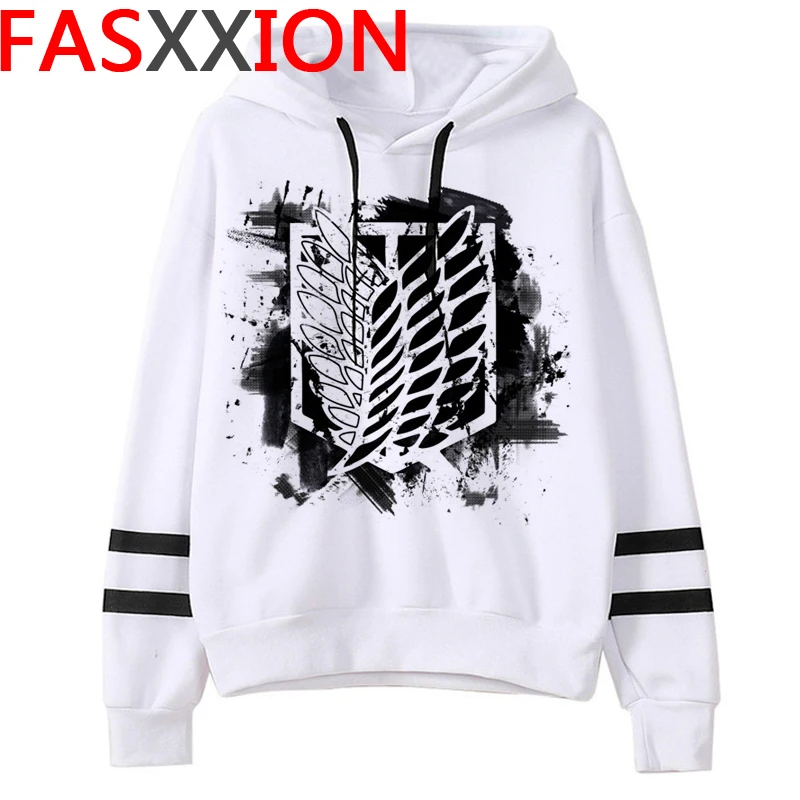 

New Japanese Anime Attack on Titan Hoodies Men Kawaii Cartoon Titans Attack Graphic Streetwear Harajuku Sweatshirts Male