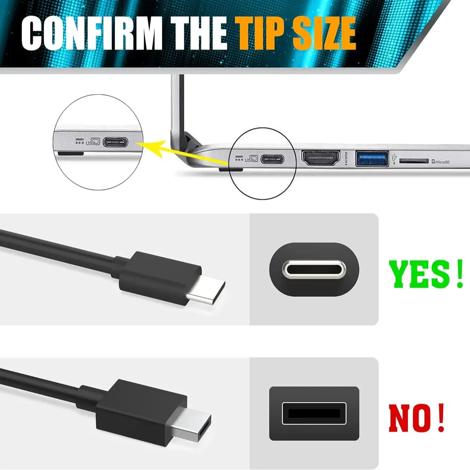 Зарядное устройство для ноутбука USB-C 20 В 3 25 А серии CB311-CB715