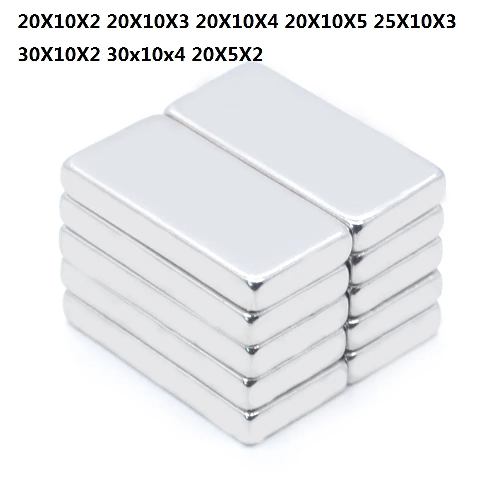 Неодимовый магнит N35 20 шт. Блок редкоземельных магнитов 20x10x20x10x10x20x10x10x10x20x10x10 мм |