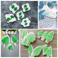 ginkgo brown monstera maple leaf crystal resin jewelry cake baking silicone mold fondant cake decoration tool