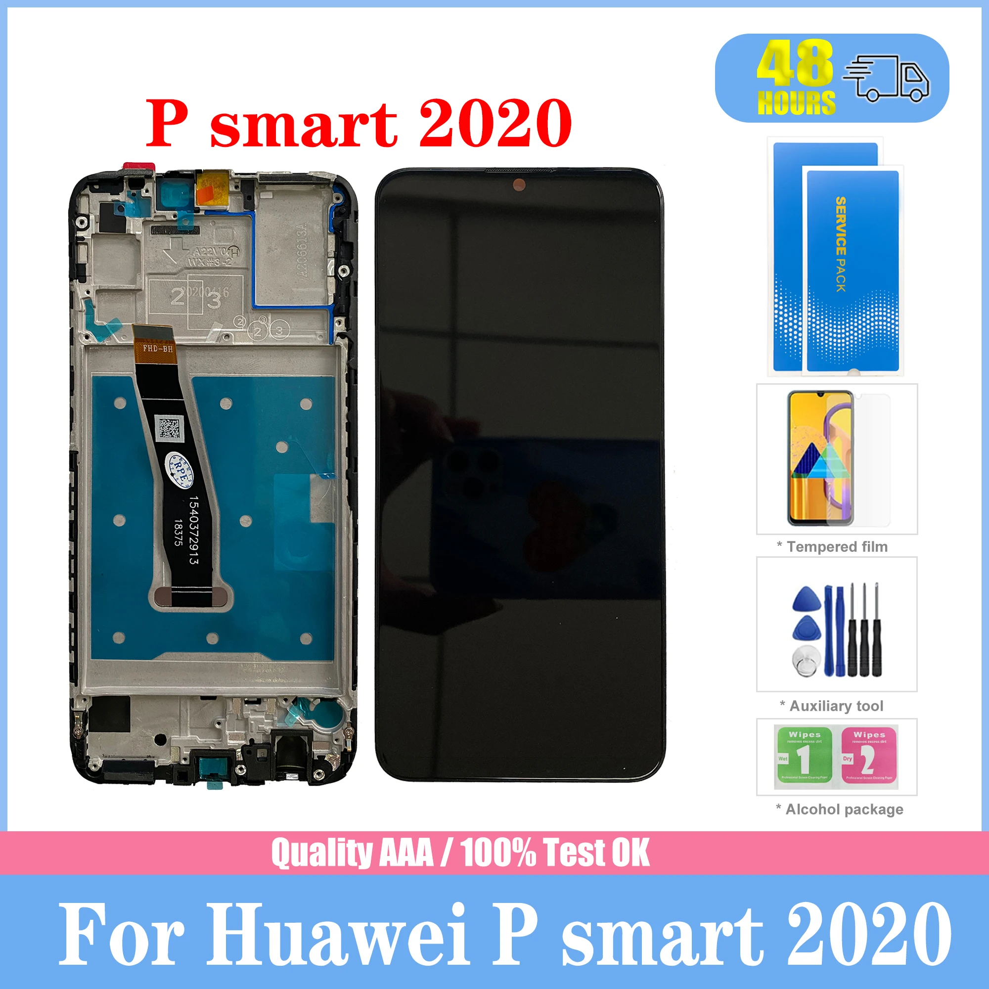 

6.21 "for Huawei P Smart 2020 LCD Display Screen Touch Digitizer Replacement Parts P Smart 2020 Display POT-LX1A POT-L21A