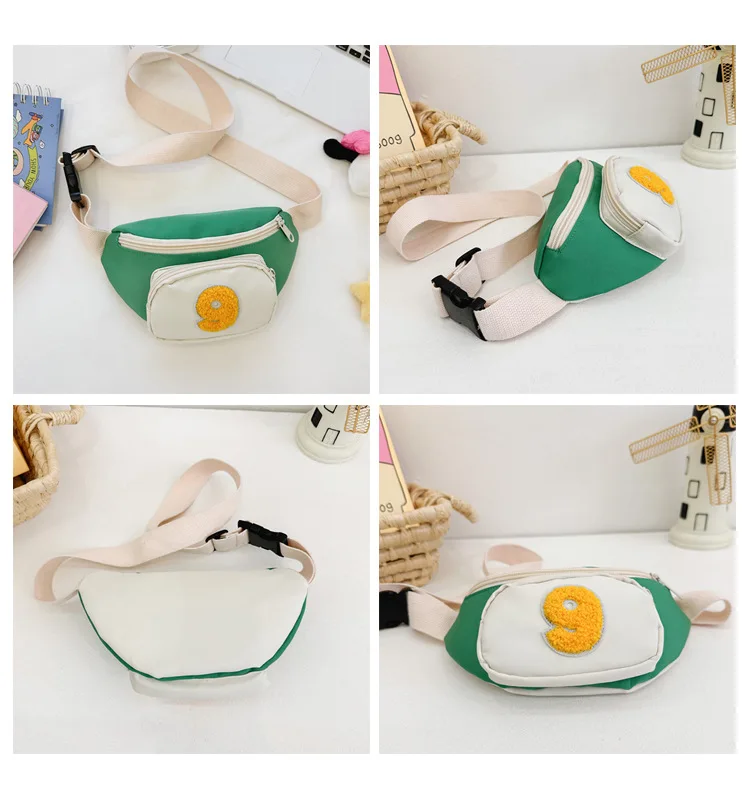 Простая нейлоновая нагрудная сумка для мальчиков модная детская поясная сумочка