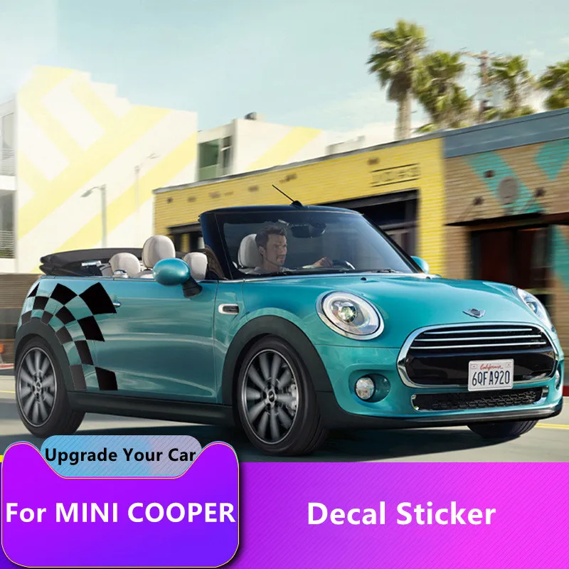 

Для MINI Cooper F54/F55/F56/F57/F60/R55/R56/R60/R61 боковая наклейка для кузова автомобиля декоративные наклейки креативные наклейки