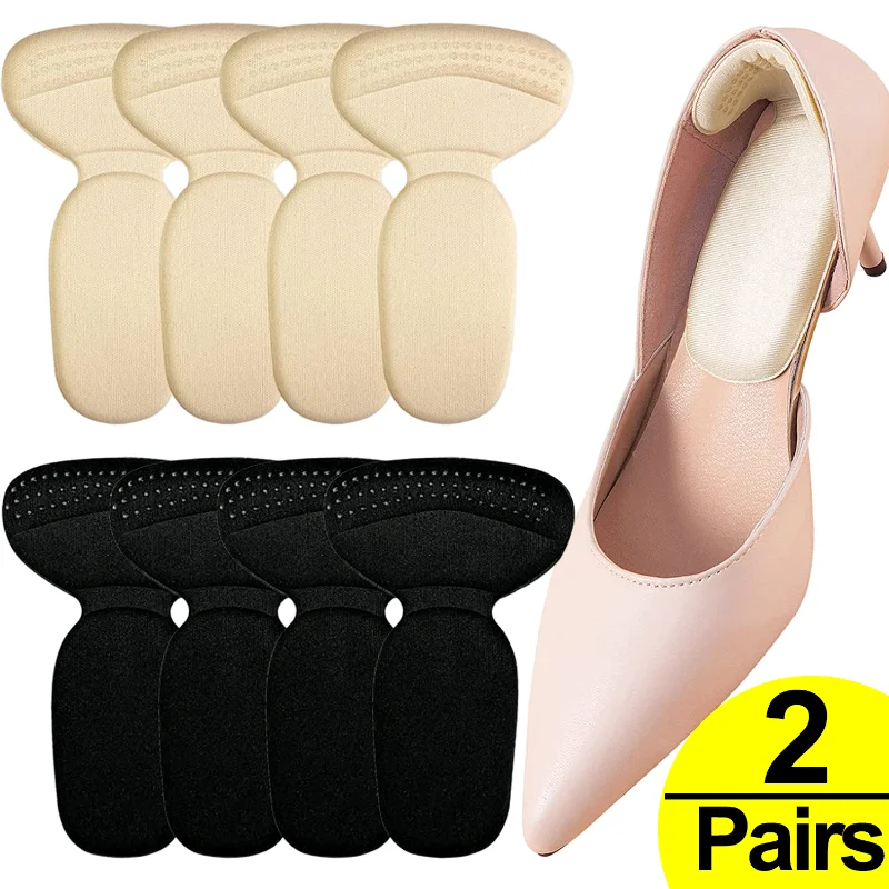 

4pcs Shoe Heel Insoles Foot Heel Pad Sports Shoes Adjustable Antiwear Feet Inserts Insoles Heel Protector Sticker Insole Brioche