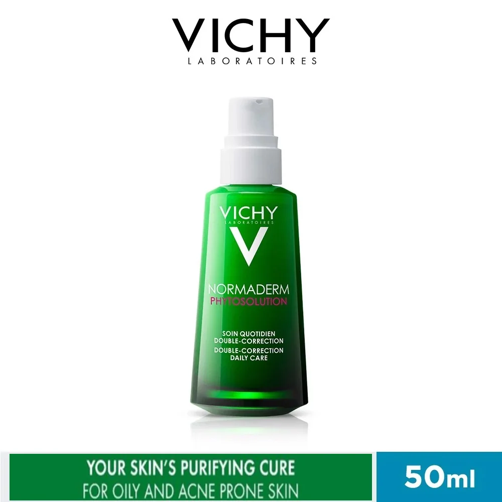 

VICHY Normaderm Phytosolution Double Correction Care Anti-Acne 2% Salicylic Acid & Hyaluronic Acid For Oily Acne-Prone Skin 50ML
