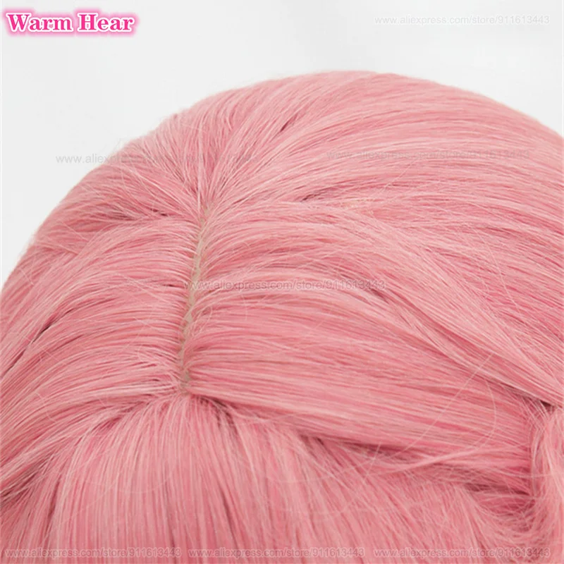 Искусственный парик для косплея искусственного аниме 60 см длинные розовые