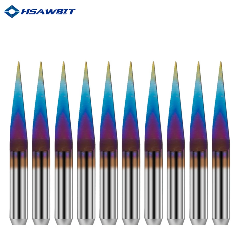 

10PCS 3.175 mm*28mm A Engraving bits, Cutter Graver Carving Knife for PVC,Wood,copper,AL Material PCB Cutting