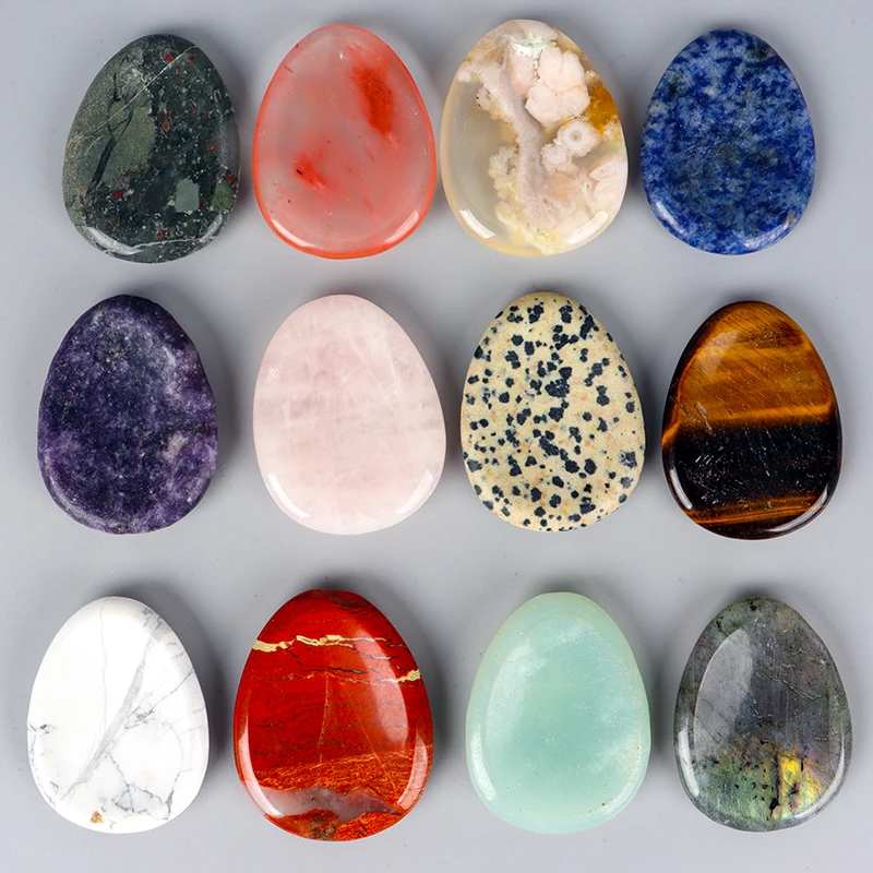 Нефритовый пальмовый камень чакры натуральный кристаллический кварц