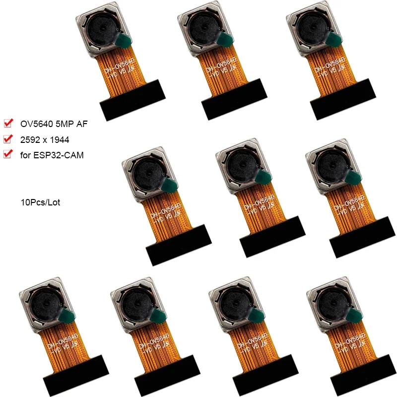 10 шт./партия модуль камеры OV5640 5 миллионов пикселей AF 70 градусов для фонарей 24