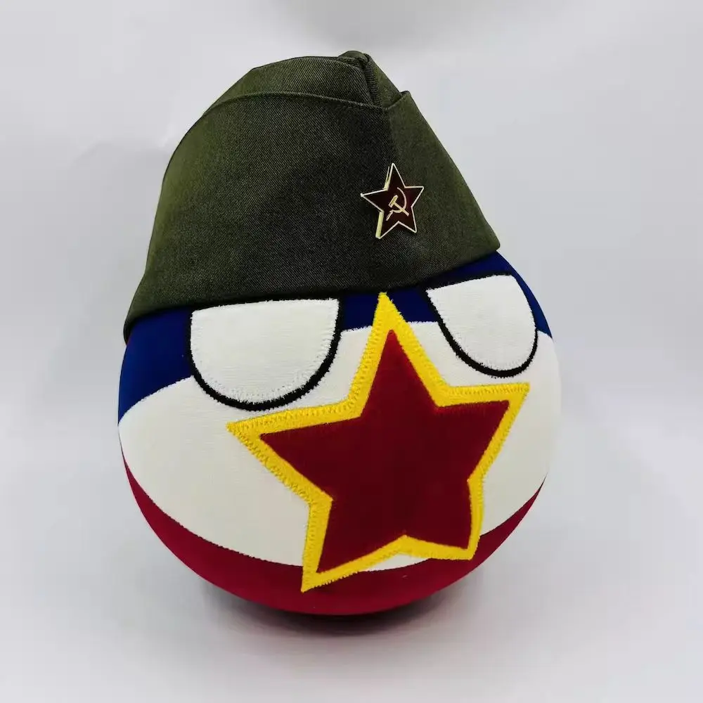 Фото 20 см Polandball Плюшевые Норвегия Бельгия Южная Корея Югославия Türkiye Панама Эстония Countryballs Плюшевые игрушки ручной работы для подарка №4