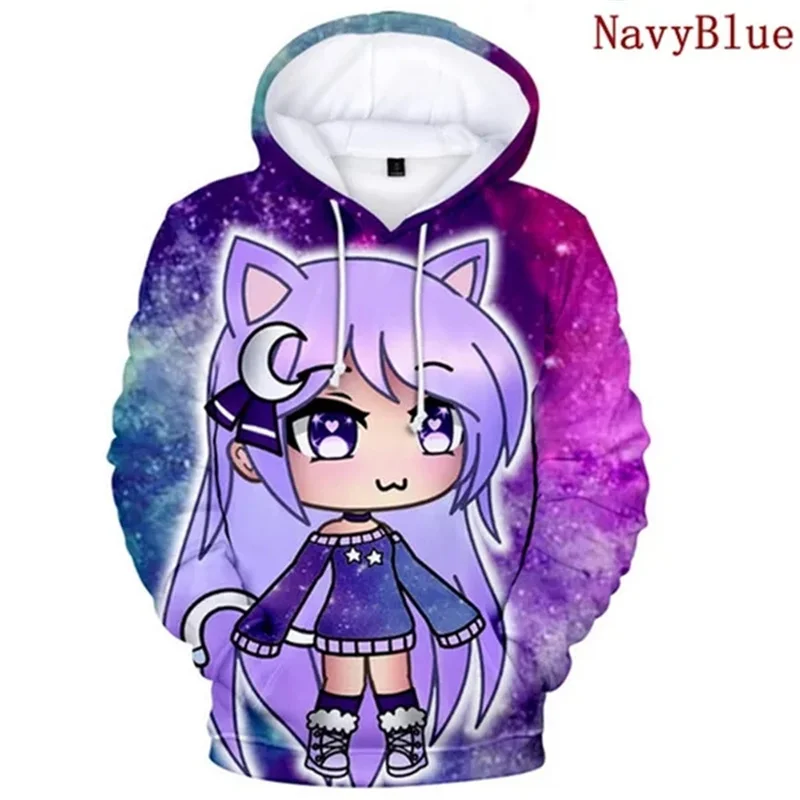 

Gacha Life графические толстовки 3D двоичный мультфильм Женская толстовка с капюшоном детские забавные толстовки женские забавные пуловеры Y2k спортивный костюм