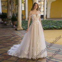 luxury wedding dress princess buttons exquisite appliques strapless sleeveless backless mopping gown vestido de novia 2022 women