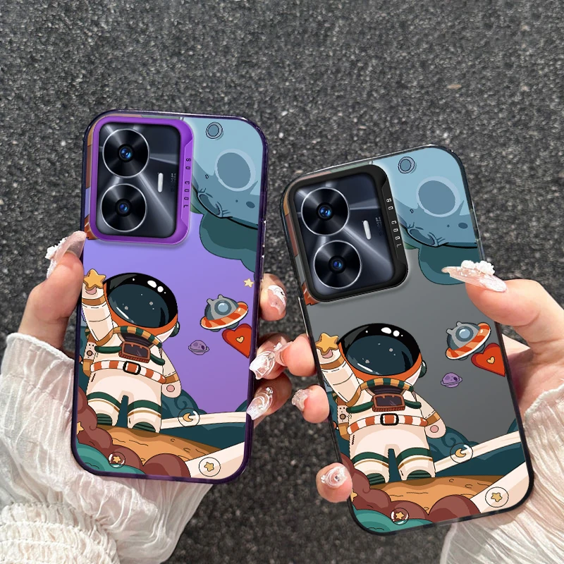 Чехол для телефона с изображением космонавта Oppo Realme C55 Narzo N55 C 55 матовый